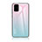 Silikon Schutzhülle Rahmen Tasche Hülle Spiegel Farbverlauf Regenbogen LS1 für Samsung Galaxy A71 4G A715 Cyan