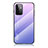 Silikon Schutzhülle Rahmen Tasche Hülle Spiegel Farbverlauf Regenbogen LS1 für Samsung Galaxy A72 4G Helles Lila