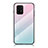 Silikon Schutzhülle Rahmen Tasche Hülle Spiegel Farbverlauf Regenbogen LS1 für Samsung Galaxy A91