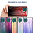Silikon Schutzhülle Rahmen Tasche Hülle Spiegel Farbverlauf Regenbogen LS1 für Samsung Galaxy F62 5G