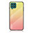 Silikon Schutzhülle Rahmen Tasche Hülle Spiegel Farbverlauf Regenbogen LS1 für Samsung Galaxy F62 5G Gelb