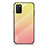 Silikon Schutzhülle Rahmen Tasche Hülle Spiegel Farbverlauf Regenbogen LS1 für Samsung Galaxy M02s Gelb