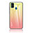 Silikon Schutzhülle Rahmen Tasche Hülle Spiegel Farbverlauf Regenbogen LS1 für Samsung Galaxy M30s Gelb