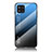 Silikon Schutzhülle Rahmen Tasche Hülle Spiegel Farbverlauf Regenbogen LS1 für Samsung Galaxy M42 5G Blau