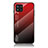 Silikon Schutzhülle Rahmen Tasche Hülle Spiegel Farbverlauf Regenbogen LS1 für Samsung Galaxy M42 5G Rot