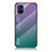 Silikon Schutzhülle Rahmen Tasche Hülle Spiegel Farbverlauf Regenbogen LS1 für Samsung Galaxy M51 Plusfarbig