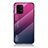 Silikon Schutzhülle Rahmen Tasche Hülle Spiegel Farbverlauf Regenbogen LS1 für Samsung Galaxy M80S Pink