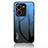 Silikon Schutzhülle Rahmen Tasche Hülle Spiegel Farbverlauf Regenbogen LS1 für Vivo V25 5G Blau