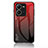 Silikon Schutzhülle Rahmen Tasche Hülle Spiegel Farbverlauf Regenbogen LS1 für Vivo V25 5G Rot