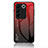 Silikon Schutzhülle Rahmen Tasche Hülle Spiegel Farbverlauf Regenbogen LS1 für Vivo V27 5G Rot