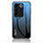 Silikon Schutzhülle Rahmen Tasche Hülle Spiegel Farbverlauf Regenbogen LS1 für Vivo V27 Pro 5G Blau