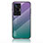 Silikon Schutzhülle Rahmen Tasche Hülle Spiegel Farbverlauf Regenbogen LS1 für Vivo X70 Pro 5G Plusfarbig