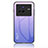 Silikon Schutzhülle Rahmen Tasche Hülle Spiegel Farbverlauf Regenbogen LS1 für Vivo X80 5G Helles Lila