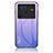 Silikon Schutzhülle Rahmen Tasche Hülle Spiegel Farbverlauf Regenbogen LS1 für Vivo X80 Pro 5G Helles Lila