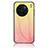 Silikon Schutzhülle Rahmen Tasche Hülle Spiegel Farbverlauf Regenbogen LS1 für Vivo X90 Pro 5G Gelb