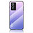 Silikon Schutzhülle Rahmen Tasche Hülle Spiegel Farbverlauf Regenbogen LS1 für Vivo Y76s 5G Helles Lila