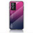 Silikon Schutzhülle Rahmen Tasche Hülle Spiegel Farbverlauf Regenbogen LS1 für Vivo Y76s 5G Pink