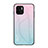Silikon Schutzhülle Rahmen Tasche Hülle Spiegel Farbverlauf Regenbogen LS1 für Xiaomi Poco C50 Cyan
