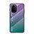 Silikon Schutzhülle Rahmen Tasche Hülle Spiegel Farbverlauf Regenbogen LS1 für Xiaomi Poco F3 5G Plusfarbig