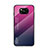Silikon Schutzhülle Rahmen Tasche Hülle Spiegel Farbverlauf Regenbogen LS1 für Xiaomi Poco X3 Pro Pink