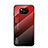 Silikon Schutzhülle Rahmen Tasche Hülle Spiegel Farbverlauf Regenbogen LS1 für Xiaomi Poco X3 Pro Rot