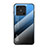 Silikon Schutzhülle Rahmen Tasche Hülle Spiegel Farbverlauf Regenbogen LS1 für Xiaomi Redmi 10 India Blau