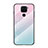Silikon Schutzhülle Rahmen Tasche Hülle Spiegel Farbverlauf Regenbogen LS1 für Xiaomi Redmi 10X 4G Cyan