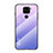 Silikon Schutzhülle Rahmen Tasche Hülle Spiegel Farbverlauf Regenbogen LS1 für Xiaomi Redmi 10X 4G Helles Lila