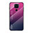 Silikon Schutzhülle Rahmen Tasche Hülle Spiegel Farbverlauf Regenbogen LS1 für Xiaomi Redmi 10X 4G Pink