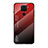 Silikon Schutzhülle Rahmen Tasche Hülle Spiegel Farbverlauf Regenbogen LS1 für Xiaomi Redmi 10X 4G Rot