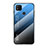 Silikon Schutzhülle Rahmen Tasche Hülle Spiegel Farbverlauf Regenbogen LS1 für Xiaomi Redmi 9 India Blau