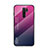 Silikon Schutzhülle Rahmen Tasche Hülle Spiegel Farbverlauf Regenbogen LS1 für Xiaomi Redmi 9 Prime India Pink