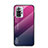 Silikon Schutzhülle Rahmen Tasche Hülle Spiegel Farbverlauf Regenbogen LS1 für Xiaomi Redmi Note 10 Pro Max Pink