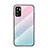 Silikon Schutzhülle Rahmen Tasche Hülle Spiegel Farbverlauf Regenbogen LS1 für Xiaomi Redmi Note 11 SE 5G Cyan