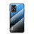 Silikon Schutzhülle Rahmen Tasche Hülle Spiegel Farbverlauf Regenbogen LS1 für Xiaomi Redmi Note 11E 5G Blau