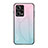 Silikon Schutzhülle Rahmen Tasche Hülle Spiegel Farbverlauf Regenbogen LS1 für Xiaomi Redmi Note 12 Pro 5G Cyan
