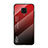 Silikon Schutzhülle Rahmen Tasche Hülle Spiegel Farbverlauf Regenbogen LS1 für Xiaomi Redmi Note 9S Rot
