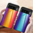 Silikon Schutzhülle Rahmen Tasche Hülle Spiegel Farbverlauf Regenbogen LS2 für Google Pixel 7a 5G