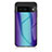 Silikon Schutzhülle Rahmen Tasche Hülle Spiegel Farbverlauf Regenbogen LS2 für Google Pixel 7a 5G Blau