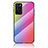 Silikon Schutzhülle Rahmen Tasche Hülle Spiegel Farbverlauf Regenbogen LS2 für Oppo A16s Rosa