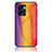 Silikon Schutzhülle Rahmen Tasche Hülle Spiegel Farbverlauf Regenbogen LS2 für Oppo A77 5G Orange