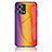 Silikon Schutzhülle Rahmen Tasche Hülle Spiegel Farbverlauf Regenbogen LS2 für Oppo F21 Pro 4G Orange