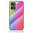 Silikon Schutzhülle Rahmen Tasche Hülle Spiegel Farbverlauf Regenbogen LS2 für Oppo Reno7 Lite 5G Rosa