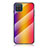 Silikon Schutzhülle Rahmen Tasche Hülle Spiegel Farbverlauf Regenbogen LS2 für Samsung Galaxy A12 5G Orange