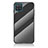 Silikon Schutzhülle Rahmen Tasche Hülle Spiegel Farbverlauf Regenbogen LS2 für Samsung Galaxy A12 5G Schwarz