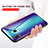 Silikon Schutzhülle Rahmen Tasche Hülle Spiegel Farbverlauf Regenbogen LS2 für Samsung Galaxy A20