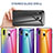 Silikon Schutzhülle Rahmen Tasche Hülle Spiegel Farbverlauf Regenbogen LS2 für Samsung Galaxy A20