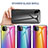 Silikon Schutzhülle Rahmen Tasche Hülle Spiegel Farbverlauf Regenbogen LS2 für Samsung Galaxy A22s 5G