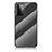 Silikon Schutzhülle Rahmen Tasche Hülle Spiegel Farbverlauf Regenbogen LS2 für Samsung Galaxy A72 4G Schwarz