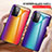 Silikon Schutzhülle Rahmen Tasche Hülle Spiegel Farbverlauf Regenbogen LS2 für Samsung Galaxy A72 5G